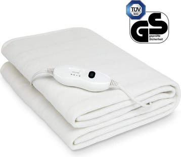 Elektrische deken - Warmtedeken - 150x80 cm - Wit - Sinnlein, Verzenden, Zo goed als nieuw