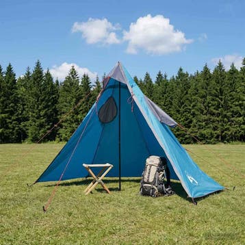 vidaXL 2-in-1 Regen Poncho met Kap 262 x 126 x 130 cm Blauw, Verzenden, Nieuw, Tot en met 2