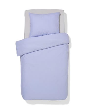 HEMA Dekbedovertrek 140x200/220cm zacht katoen lavendel, Verzenden, Nieuw