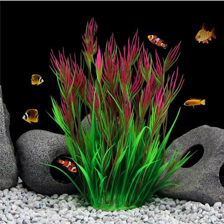 Aquarium Kunstgras Realistische Plant voor Vissentank, Dieren en Toebehoren, Vissen | Aquaria en Toebehoren, Nieuw, Verzenden