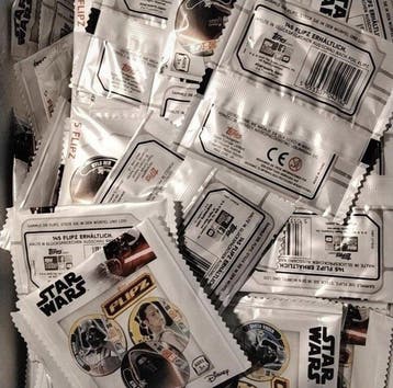 Topps - 100 Blisterverpakking - Star Wars - Star Wars Flipz, Nieuw