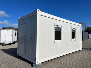 Kantoorunit - 6 x 2.5 mtr - 2 zijramen rechts, Ophalen of Verzenden