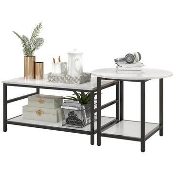 Salontafel Set Van 2 Bijzettafel Koffietafel Set Tafel In Mo, Verzenden, Nieuw