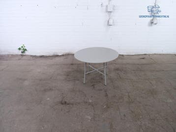Dumdum Bijzettafel Grijs Metaal Ø70 cm Tweedehands, Verzenden, Gebruikt