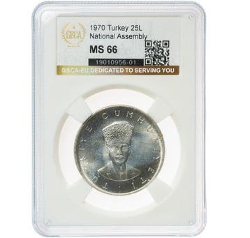 Turkije. 25 Lira 1970, 50th Anniversary of the National