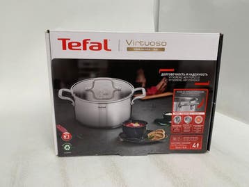 Tefal Virtuoso - Kookpan - Ø 24 cm - RVS - Inductie -, Verzenden, Nieuw