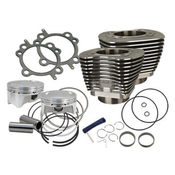 S&S Cycle 07-17 BT 107in Bolt-In Big Bore Kit - Wrinkle, Ophalen of Verzenden, Nieuw