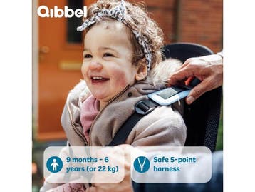 Qibbel Air - Fietsstoeltje Achter - Framebevestiging -, Verzenden, Nieuw, Qibbel