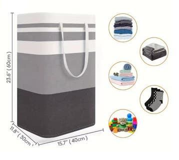 Grote wasmand 75L met handgrepen en opvouwbaar design, Huis en Inrichting, Verzenden, Nieuw