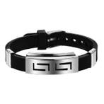Fako Bijoux - Armband - Stainless Steel - Siliconen -, Sieraden, Tassen en Uiterlijk, Armbanden, Verzenden, Nieuw