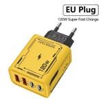 120W USB-C Oplader – 4x Poorten Snelladen voor Smartphones, Telecommunicatie, Mobiele telefoons | Telefoon-opladers, Verzenden