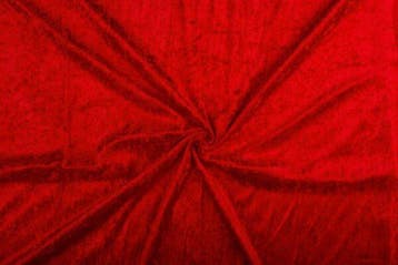 Velours stof – Rood, Hobby en Vrije tijd, Stoffen en Lappen, 120 cm of meer, Ophalen of Verzenden, Polyester, Rood