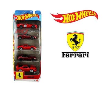 Hot Wheels 1:64 - Modelauto (5) - Set Ferrari Hot Wheels 5, Nieuw