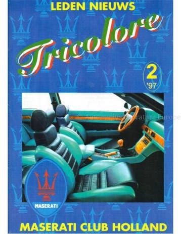 1997-2 TRICOLORE, MASERATI CLUB HOLLAND MAGAZINE NEDERLANDS, Nieuw, Author