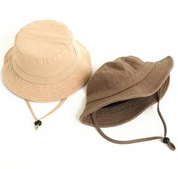Kinder hoedje effen beige of bruin, Kinderen en Baby's, Babykleding | Petten en Hoeden, Hoed, Maat 56, Nieuw, Sweet-One