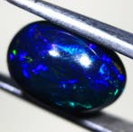 Ct. 5,0 Natuurlijke Ethiopische Zwarte Opaal - Cabochon -