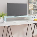 Tv-meubel/monitorverhoger 80x30x13 cm glas groen, Verzenden, Nieuw