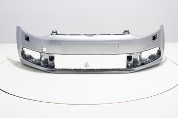 Voorbumper +Koplampsproeiers Volkswagen Polo 6C REFLEXSILVER, Auto-onderdelen, Nieuw, Ophalen of Verzenden, Bumper, Volkswagen