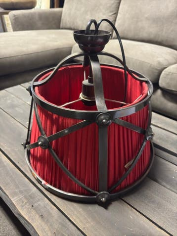 Hanglamp Velvet Vintage - Rood, Ophalen of Verzenden, Nieuw