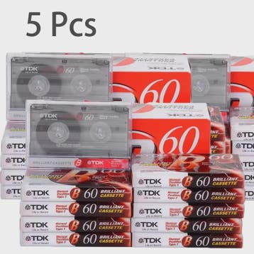 5x Cassettebandjes 60 Minuten - Blank Audio Tape voor Muziek, Verzenden