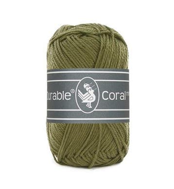 Durable Coral Mini 2168 Khaki - Haakgaren / Breigaren, Hobby en Vrije tijd, Ophalen of Verzenden, Nieuw, Breien of Haken, Wol of Garen
