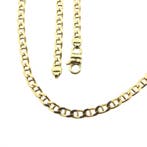 Gouden marine/gourmetschakel ketting, Ophalen of Verzenden, Gebruikt, Overige kleuren, Goud