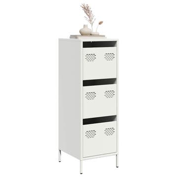 vidaXL buffetkast 39x35x103,5 cm staal zwart, Verzenden, Nieuw, Metaal