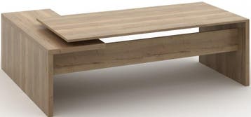 Nieuw Directiebureau Halifax Eiken 230X172cm HHV, Huis en Inrichting, Bureaus, Ophalen of Verzenden, Nieuw