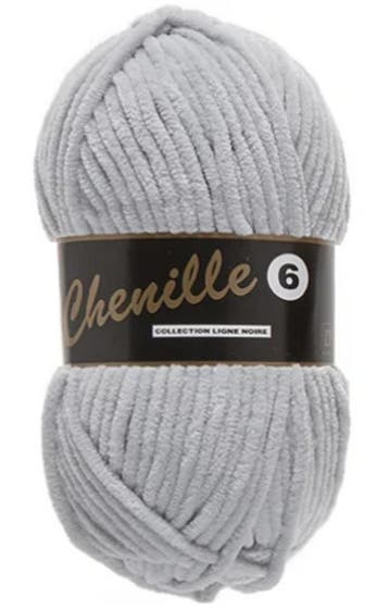 Lammy Yarns Chenille 6 - 38 Parelgrijs - Fluweelzacht Gare, Ophalen of Verzenden, Nieuw