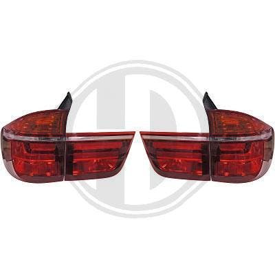BMW X5 E70 LED achterlichten rood wit 07-10, Auto-onderdelen, Verlichting, Nieuw, BMW, Verzenden