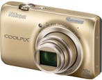 Nikon Coolpix S6300 Digitale Compact Camera - Goud, Verzenden, Zo goed als nieuw
