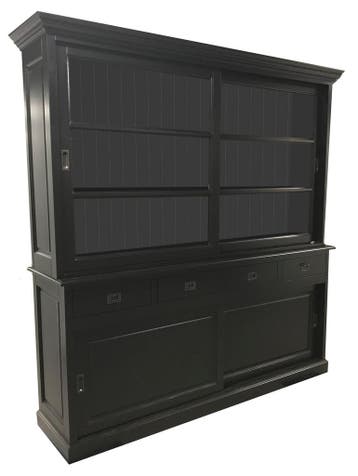 Buffetkast zwart - zwart Rhenen 200cm, Ophalen of Verzenden, Nieuw