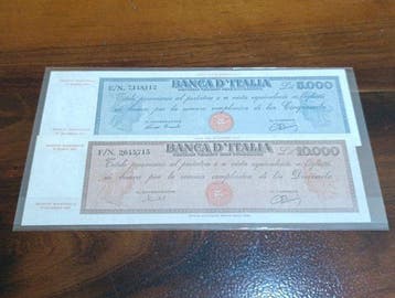 Italië. - 5000, 10 000 Lire 1948/1950, Postzegels en Munten