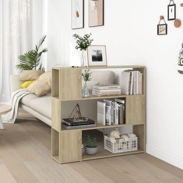 vidaXL Boekenkast/kamerscherm 100x24x94 cm sonoma, Huis en Inrichting, Kasten | Boekenkasten, 100 tot 150 cm, Verzenden, Nieuw