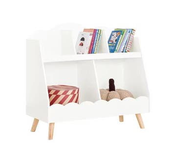 Kinderboekenkast met 5 Vakken – Witte Montessori Kast, Verzenden, Nieuw