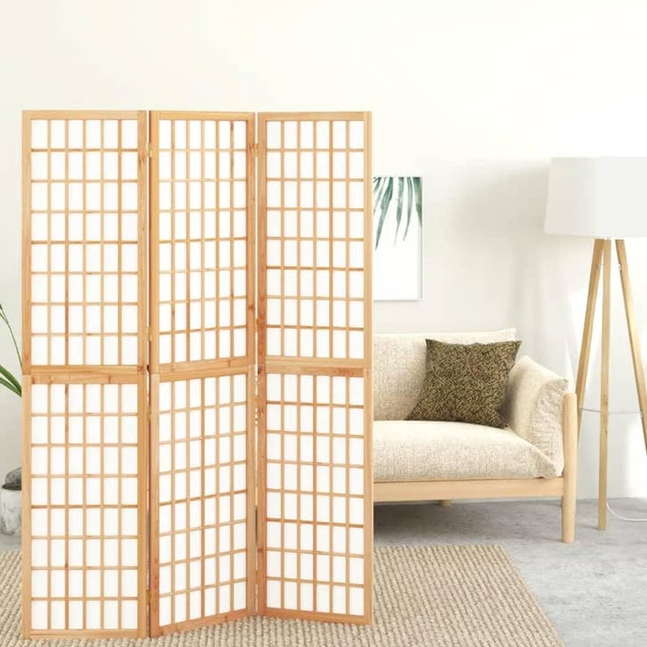 vidaXL Kamerscherm inklapbaar 3 panelen Japanse stijl, Huis en Inrichting, Woonaccessoires | Kamerschermen, Nieuw, Verzenden