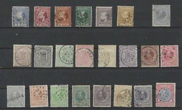 Nederland 1864/1888 - Koning Willem III en Wapenserie - NVPH, Gestempeld