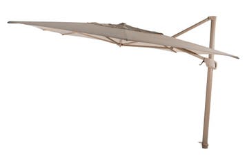 4-Seasons Hacienda Zweefparasol 300x400 - Latte/zand, Verzenden, Nieuw, Zweefparasol, Kantelbaar