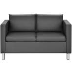 2dekans | Coast Tweezitsbank - 120x60x62,5 cm - Leer - Grijs, Ophalen of Verzenden, Nieuw in verpakking