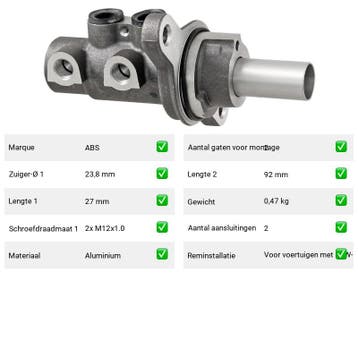 Hoofdremcilinder BMW 1 Serie 118 i (F40) Van 2019-07 tot  -, Auto-onderdelen, Verzenden, Nieuw, BMW