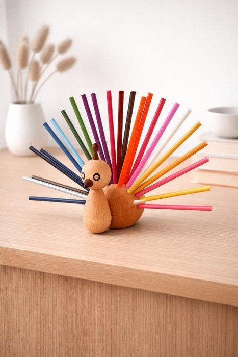 Elements Optimal - Takeshi Sawada - sculptuur, Houten Pauwen, Antiek en Kunst, Antiek | Meubels | Stoelen en Banken