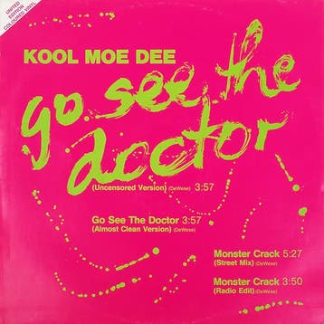 Kool Moe Dee - Go See The Doctor / Monster Crack (Coloured, Ophalen of Verzenden, Gebruikt