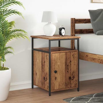 vidaXL Nachtkastje Oud hout Bewerkt hout, Minder dan 45 cm, Verzenden, Nieuw, 55 tot 70 cm