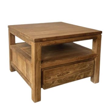 Moderne salontafel met lade -  60 cm x 60 cmSalontafels, Ophalen of Verzenden, Nieuw