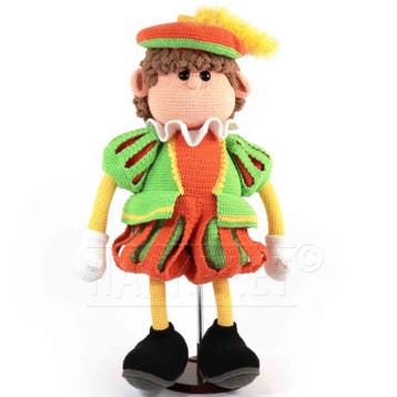 Piet Haken (65cm hoog) - Haakpret Anja Toonen - Haakpatroo, Ophalen of Verzenden, Nieuw