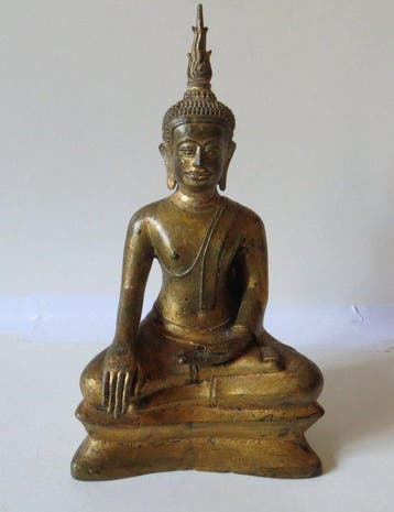 Zittende Boeddha, Sukhothai-stijl - Brons - Thailand - de