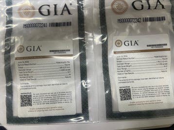 50 pcs Diamant (Natuurlijk) - 1.54 ct - Rond - D, Sieraden, Tassen en Uiterlijk, Edelstenen, Nieuw