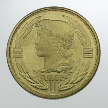 Frankrijk. Ecu Bronze Vénitien, Europa, 1993 (Zonder