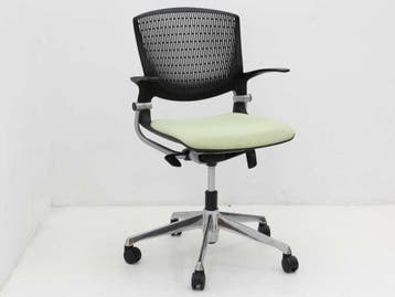 Vergaderstoel Okamura Grata - zit groen, rug/armleg, Werkplek, Ophalen of Verzenden, Gebruikt, Overige typen