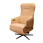Moderne sta op stoel in combinatie leer en stof, NIEUW!, Verzenden, Minder dan 75 cm, Nieuw, Leer